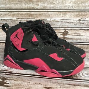 JORDAN True Flight 4y black pink women 5.5